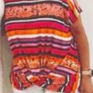 GOOD Day Bright Pink/Orange/Snakeskin front knot